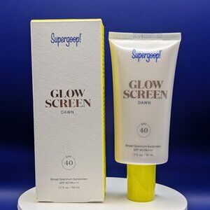 Supergoop! Glow Screen shade Dawn SPF 40 Gently Used 3/4 Full Exp 5/26 VGC